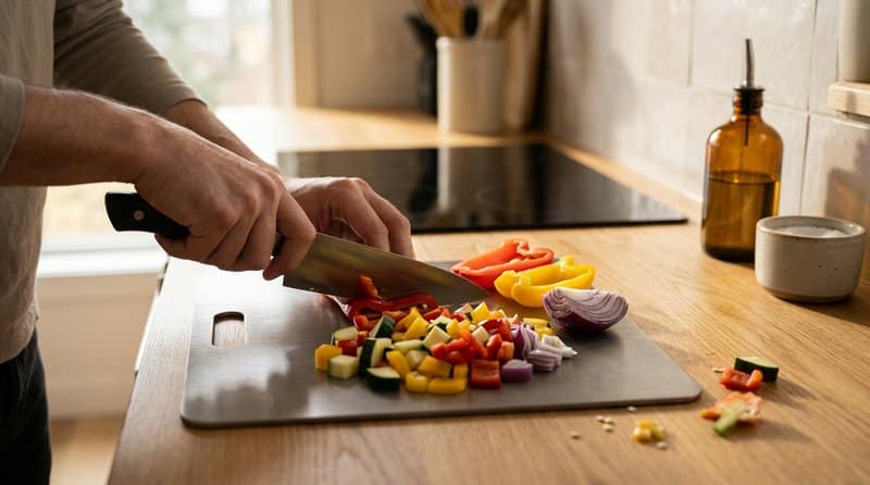 Titanium cutting board comparison test